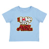 XtraFly Apparel Youth Toddler Love My Aunt & Uncle Auntie Niece Nephew Kids Birthday Gift Baby Soft Fun Daughter Son Child Crewneck T-Shirt