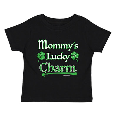 XtraFly Apparel Youth Toddler Mommy&#39;s Lucky Charm St. Patrick&#39;s Day Kids Birthday Gift Baby Soft Fun Daughter Son Boy Girl Crewneck T-Shirt