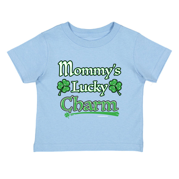 XtraFly Apparel Youth Toddler Mommy&#39;s Lucky Charm St. Patrick&#39;s Day Kids Birthday Gift Baby Soft Fun Daughter Son Boy Girl Crewneck T-Shirt