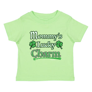 XtraFly Apparel Youth Toddler Mommy&#39;s Lucky Charm St. Patrick&#39;s Day Kids Birthday Gift Baby Soft Fun Daughter Son Boy Girl Crewneck T-Shirt