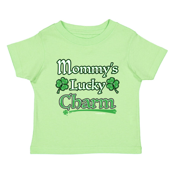 XtraFly Apparel Youth Toddler Mommy&#39;s Lucky Charm St. Patrick&#39;s Day Kids Birthday Gift Baby Soft Fun Daughter Son Boy Girl Crewneck T-Shirt