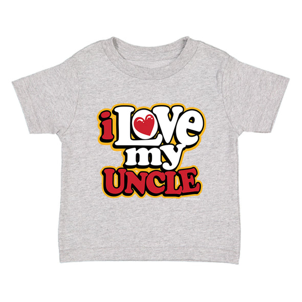 XtraFly Apparel Youth Toddler I Love My Uncle Niece Nephew Kids Birthday Gift Baby Soft Fun Daughter Son Children Clothing Crewneck T-Shirt