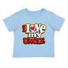 XtraFly Apparel Youth Toddler I Love My Uncle Niece Nephew Kids Birthday Gift Baby Soft Fun Daughter Son Children Clothing Crewneck T-Shirt