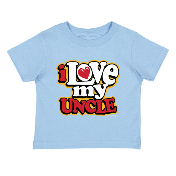 XtraFly Apparel Youth Toddler I Love My Uncle Niece Nephew Kids Birthday Gift Baby Soft Fun Daughter Son Children Clothing Crewneck T-Shirt