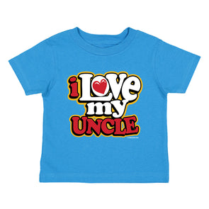 XtraFly Apparel Youth Toddler I Love My Uncle Niece Nephew Kids Birthday Gift Baby Soft Fun Daughter Son Children Clothing Crewneck T-Shirt