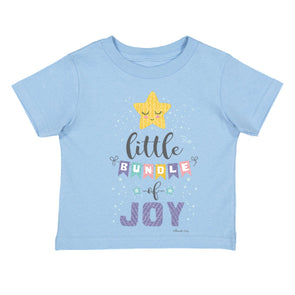 XtraFly Apparel Youth Toddler Little Bundle Of Joy Kids Birthday Gift Baby Soft Fun Daughter Son Boy Girl Children Clothing Crewneck T-Shirt