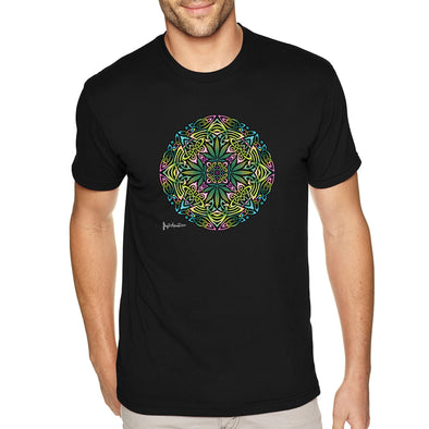 XtraFly Apparel Men&#39;s Tee Celtic Pot Leaves Knot Mandala Weed 420 Marijuana Kush Dope High Stoner Joint Smoke Blunt Bong MJ Crewneck T-shirt