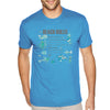 XtraFly Apparel Men&#39;s Tee Beach Rules Seahorse Octopus Dolphin Pod Whale Sea Turtle Great White Shark Fish Fishing Waves Crewneck T-shirt