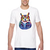 XtraFly Apparel Men&#39;s Tee Great Horned Owl Wild Animal Lover Zoo Wildlife Barn Snowy Night Bird Hawk Eagle Forest Nocturnal Crewneck T-shirt