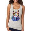 XtraFly Apparel Women&#39;s Great Horned Owl Wild Animal Lover Zoo Wildlife Barn Snowy Night Bird Hawk Eagle Forest Nocturnal Racerback