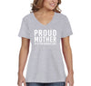 XtraFly Apparel Women&#39;s Proud Mother Of Few Kids Mother&#39;s Day Madre Momma Mommy Grandma Grandmother Nana Motherhood Mama V-neck T-shirt