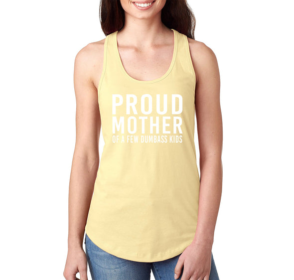 XtraFly Apparel Women&#39;s Proud Mother Of Few Kids Mother&#39;s Day Madre Momma Mommy Grandma Grandmother Nana Motherhood Granny Mama Racerback