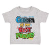 XtraFly Apparel Youth Toddler Grandpa Is My Best Friend Grandfather Kids Birthday Gift Baby Soft Fun Daughter Son Boy Girl Crewneck T-Shirt