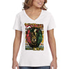 XtraFly Apparel Women&#39;s Fathers Teach Sons Kings Lion Black Lives Matter BLM African American Pride Rasta Rastafari Tiger V-neck T-shirt