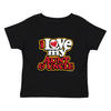 XtraFly Apparel Youth Toddler Love My Aunt & Uncle Auntie Niece Nephew Kids Birthday Gift Baby Soft Fun Daughter Son Child Crewneck T-Shirt