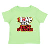 XtraFly Apparel Youth Toddler Love My Aunt & Uncle Auntie Niece Nephew Kids Birthday Gift Baby Soft Fun Daughter Son Child Crewneck T-Shirt