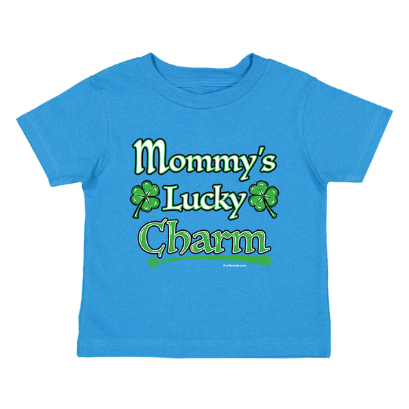 XtraFly Apparel Youth Toddler Mommy&#39;s Lucky Charm St. Patrick&#39;s Day Kids Birthday Gift Baby Soft Fun Daughter Son Boy Girl Crewneck T-Shirt