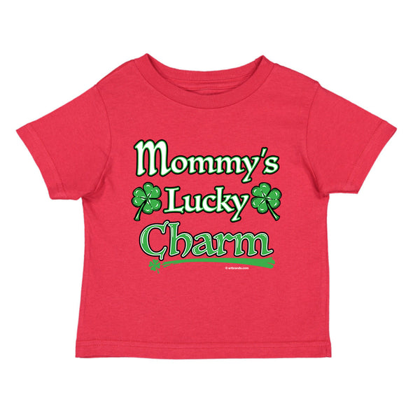 XtraFly Apparel Youth Toddler Mommy&#39;s Lucky Charm St. Patrick&#39;s Day Kids Birthday Gift Baby Soft Fun Daughter Son Boy Girl Crewneck T-Shirt