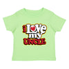 XtraFly Apparel Youth Toddler I Love My Uncle Niece Nephew Kids Birthday Gift Baby Soft Fun Daughter Son Children Clothing Crewneck T-Shirt