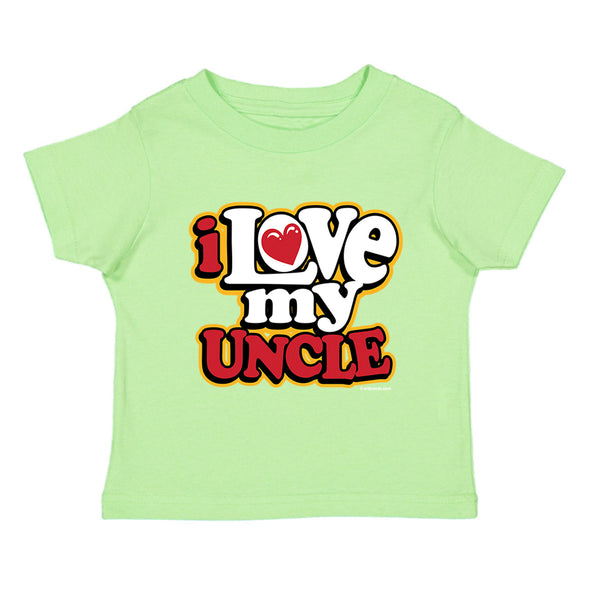 XtraFly Apparel Youth Toddler I Love My Uncle Niece Nephew Kids Birthday Gift Baby Soft Fun Daughter Son Children Clothing Crewneck T-Shirt