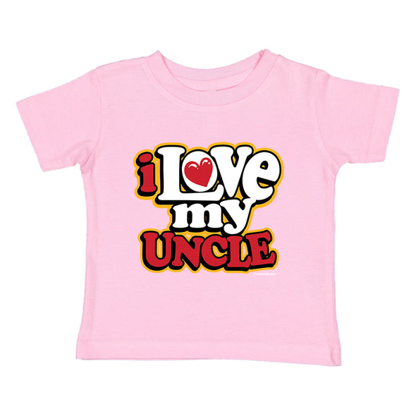 XtraFly Apparel Youth Toddler I Love My Uncle Niece Nephew Kids Birthday Gift Baby Soft Fun Daughter Son Children Clothing Crewneck T-Shirt