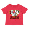 XtraFly Apparel Youth Toddler I Love My Uncle Niece Nephew Kids Birthday Gift Baby Soft Fun Daughter Son Children Clothing Crewneck T-Shirt