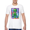 XtraFly Apparel Men&#39;s Tee Alien Space Peace Sign Galaxy Cosmic E.T. Earth Astronaut UFO Rocket Explosion Neon Tie Dye Moon Crewneck T-shirt