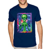 XtraFly Apparel Men&#39;s Tee Alien Space Peace Sign Galaxy Cosmic E.T. Earth Astronaut UFO Rocket Explosion Neon Tie Dye Moon Crewneck T-shirt