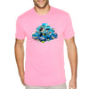 XtraFly Apparel Men&#39;s Tee Ocean Selfie Mural Turtle Orca Whale Dolphin Stingray Beluga Great White Shark Sea Fish Beach Crewneck T-shirt