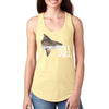 XtraFly Apparel Women&#39;s Bull Shark Great White Hammer Head Mako Tiger Fish Fishing Ocean Sea Swim Swimming Fisherman Diving Beach Racerback
