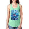 XtraFly Apparel Women&#39;s Shark Club Great White Hammer Head Mako Blue Tiger Bull Swimming Ocean Fish Fishing Diving Boating Beach Racerback