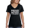 XtraFly Apparel Women&#39;s Proud Mother Of Few Kids Mother&#39;s Day Madre Momma Mommy Grandma Grandmother Nana Motherhood Mama V-neck T-shirt