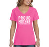 XtraFly Apparel Women&#39;s Proud Mother Of Few Kids Mother&#39;s Day Madre Momma Mommy Grandma Grandmother Nana Motherhood Mama V-neck T-shirt