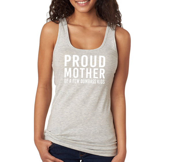 XtraFly Apparel Women&#39;s Proud Mother Of Few Kids Mother&#39;s Day Madre Momma Mommy Grandma Grandmother Nana Motherhood Granny Mama Racerback