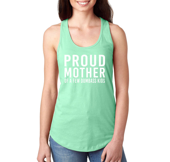 XtraFly Apparel Women&#39;s Proud Mother Of Few Kids Mother&#39;s Day Madre Momma Mommy Grandma Grandmother Nana Motherhood Granny Mama Racerback