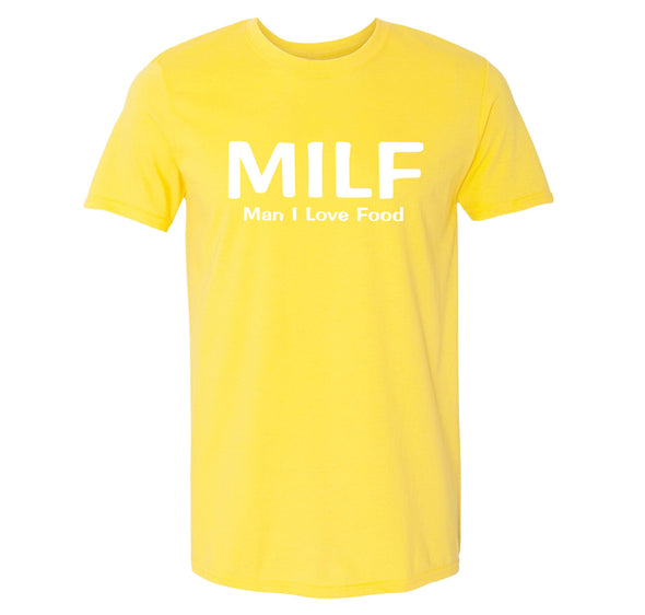 XtraFly Apparel Men&#39;s Tee MILF Man I Love Food Mother&#39;s Day Motherhood Proud Momma Madre Mommy Grandma Grandmother Nana Crewneck T-shirt