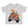XtraFly Apparel Youth Toddler 4WD Animal Breakout Zoo Kids Birthday Gift Baby Soft Fun Daughter Son Boy Girl Child Clothes Crewneck T-Shirt