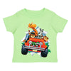 XtraFly Apparel Youth Toddler 4WD Animal Breakout Zoo Kids Birthday Gift Baby Soft Fun Daughter Son Boy Girl Child Clothes Crewneck T-Shirt