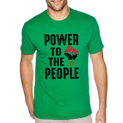 XtraFly Apparel Men&#39;s Tee Power To The People Black Lives Matter BLM African American Pride Africa Heritage Afro Rasta Crewneck T-shirt