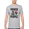 XtraFly Apparel Men&#39;s Tee Power To The People Black Lives Matter BLM African American Pride Africa Heritage Afro Rasta Crewneck T-shirt