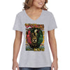 XtraFly Apparel Women&#39;s Fathers Teach Sons Kings Lion Black Lives Matter BLM African American Pride Rasta Rastafari Tiger V-neck T-shirt