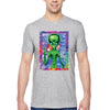 XtraFly Apparel Men&#39;s Tee Alien Space Peace Sign Galaxy Cosmic E.T. Earth Astronaut UFO Rocket Explosion Neon Tie Dye Moon Crewneck T-shirt