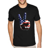 XtraFly Apparel Men&#39;s Tee American Peace Hand America USA Pride 2nd Amendment Gun Trump Military Veteran 4th July Fourth Crewneck T-shirt