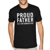 XtraFly Apparel Men&#39;s Tee Proud Father Of Few Kids Father&#39;s Day Dad Daddy Poppa Papa Fatherhood Grandpa Grandfather Dada Crewneck T-shirt