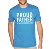 XtraFly Apparel Men&#39;s Tee Proud Father Of Few Kids Father&#39;s Day Dad Daddy Poppa Papa Fatherhood Grandpa Grandfather Dada Crewneck T-shirt