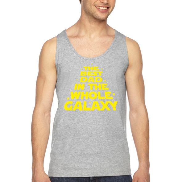 XtraFly Apparel Men&#39;s Best Dad In Whole Galaxy Father&#39;s Day Proud Papa Daddy Poppa Fatherhood Grandpa Grandad Dada Tanktop