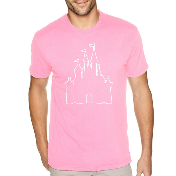 XtraFly Apparel Men's Tee Castle Outline Matching Family Vacation Magical Sister Mom Kingdom Son Magic Dad Grandma Grandpa Crewneck T-shirt