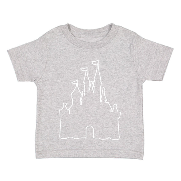 XtraFly Apparel Youth Toddler Castle Outline Matching Family Vacation Magical Boy Kingdom Girl Magic Soft Children Kids Crewneck T-Shirt
