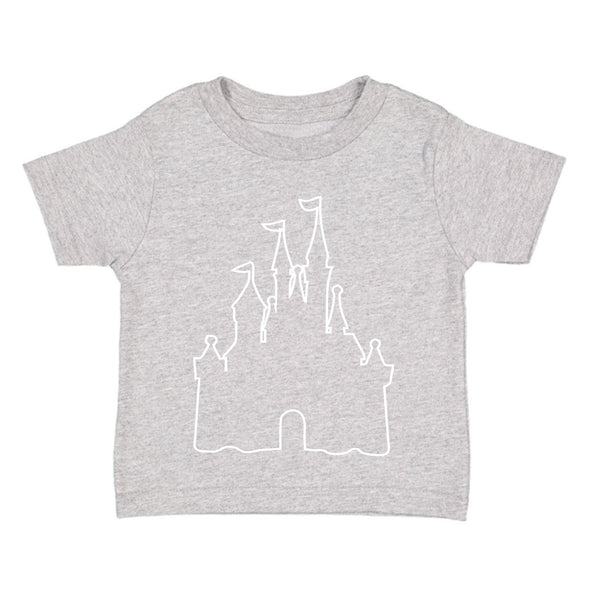 XtraFly Apparel Youth Toddler Castle Outline Matching Family Vacation Magical Boy Kingdom Girl Magic Soft Children Kids Crewneck T-Shirt