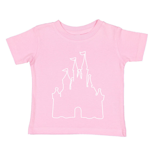 XtraFly Apparel Youth Toddler Castle Outline Matching Family Vacation Magical Boy Kingdom Girl Magic Soft Children Kids Crewneck T-Shirt